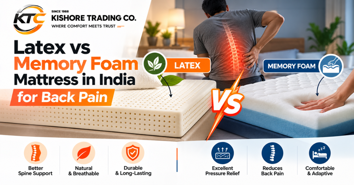 Latex vs Memory Foam in India