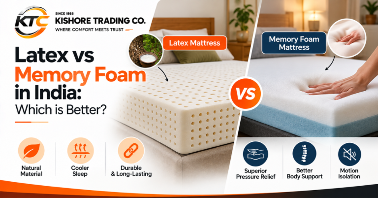 Latex vs Memory Foam in India