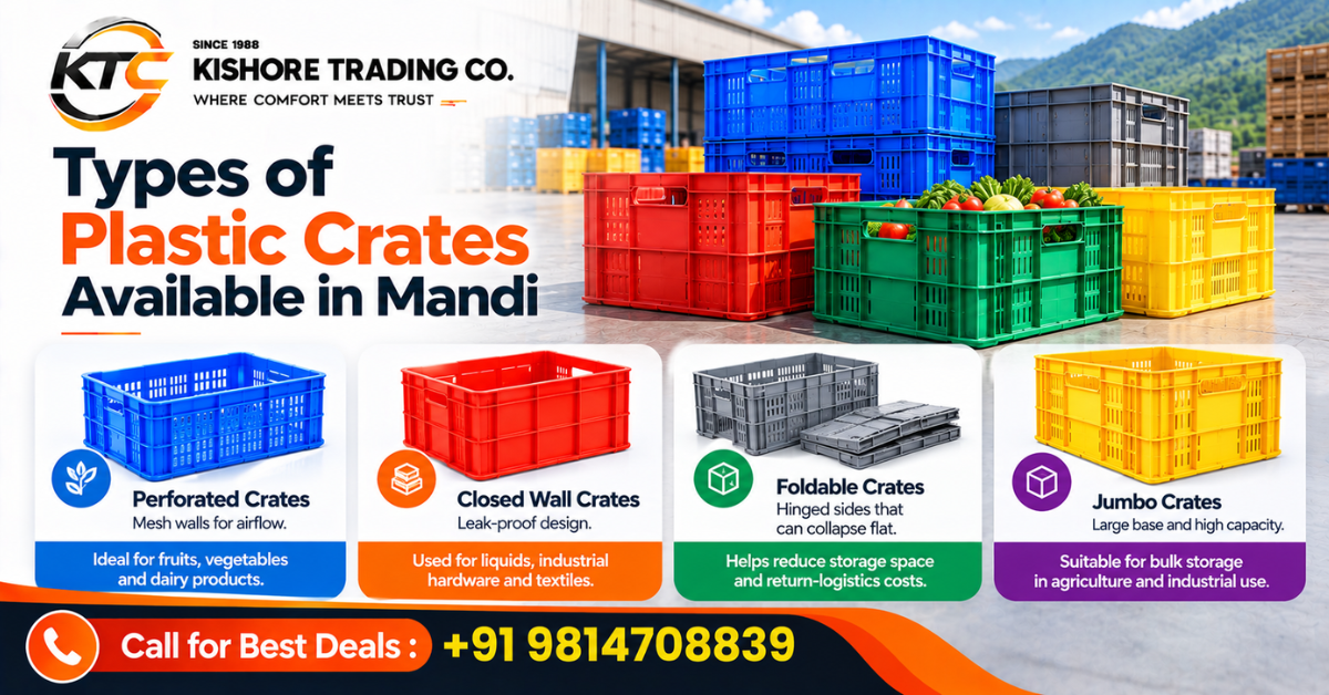 Plastic Crates Suppliers in Mandi